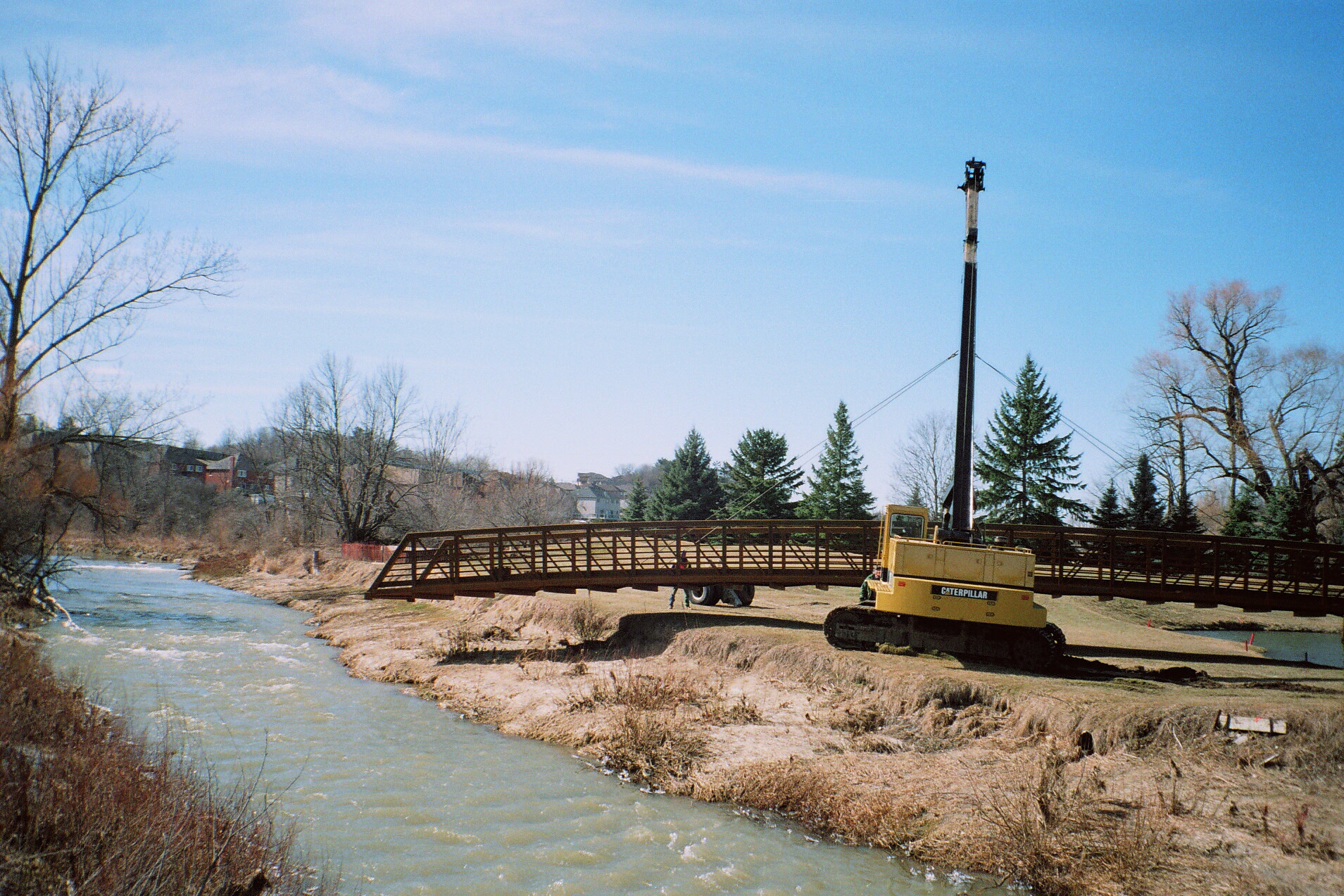 005 Install over river Bridge Install over Humber River